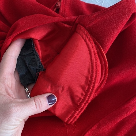 Vintage Peri Petites long red dress. - Picture 15 of 16